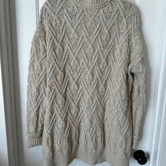 Free People Button-Up Cardigan Cream Women Size Small - Picture 2 of 6